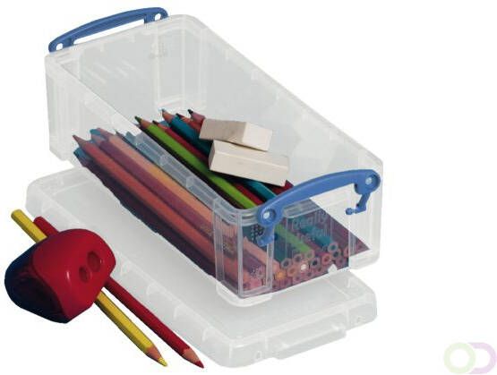 Really Useful Boxes van stevig kunststof | VindiQ Really Useful Box 0 9 liter transparant