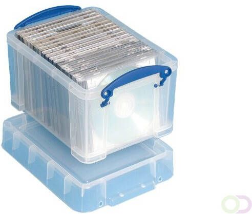 Really Useful Boxes van stevig kunststof | VindiQ Really Useful Box opbergdoos 3 liter transparant
