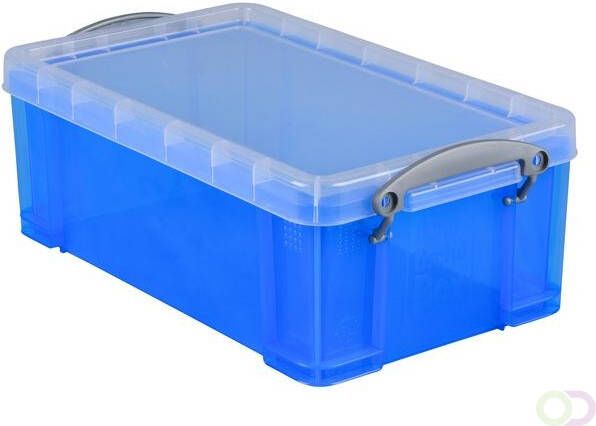 Really Useful Opbergbox 5 liter 340x200x125 mm transparant blauw