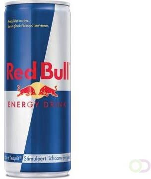 Red Bull energiedrank regular blik van 25 cl pak van 4 stuks