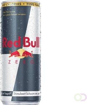 Red Bull energiedrank zero blik van 25 cl pak van 4 stuks