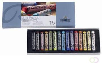 Rembrandt softpastels doos met 15 pastels