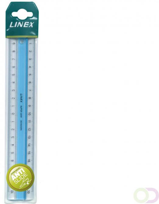 Rexel LINEX Super Series liniaal 20 cm s20mm blauw
