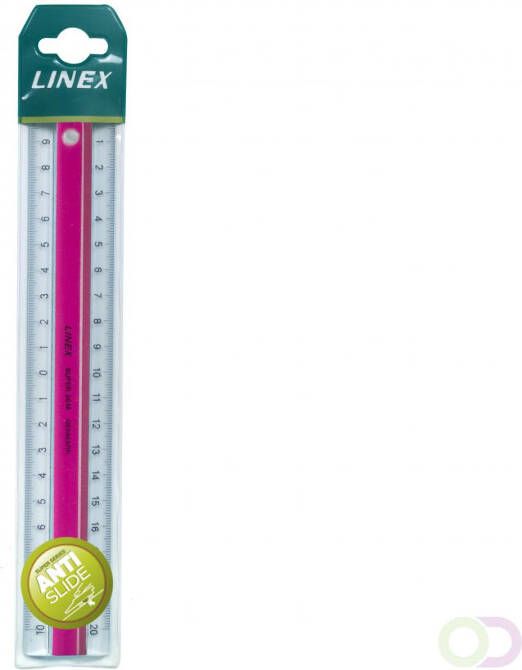 Rexel LINEX Super Series liniaal 20 cm s20mm roze
