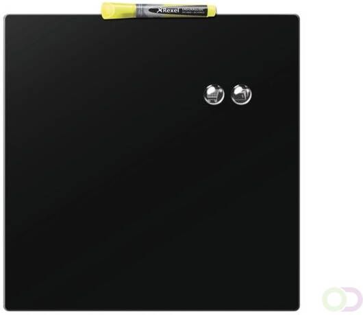 Nobo Whiteboard tegel 36x36cm zwart magnetisch