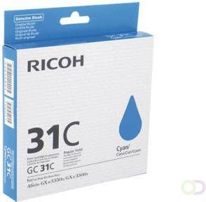 Ricoh gel cartridge GC31C cyaan 1920 pagina&apos s OEM 405689