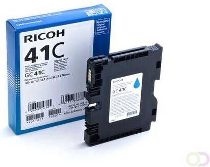 Ricoh Gel cartridge cyaan GC41C 2200 pagina&apos s 405762