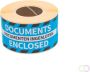 Rillprint etiketten Documenten ingesloten ft 46 x 125 mm rol van 250 stuks - Thumbnail 2