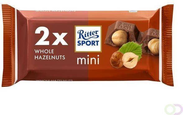 Ritter Sport Chocolade Rittersport mini hazelnoot 2-pack