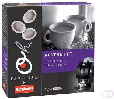 Rombouts koffiepads voor espresso Ristretto pak van 12 stuks
