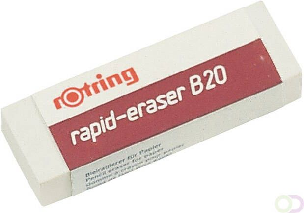 Rotring Gum Rapid B20 65x23x10mm potlood wit