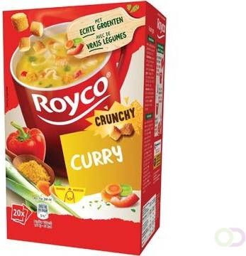Royco Minute Soup curry met croutons pak van 20 zakjes