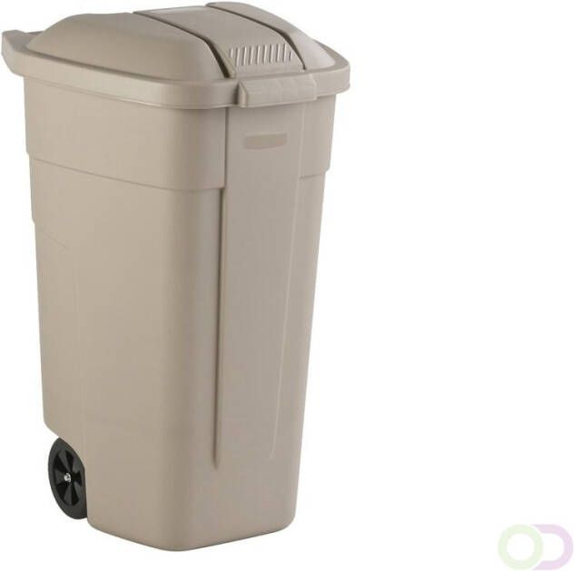 Rubbermaid mobiele afvalcontainer Basis zonder deksel 100 liter wit