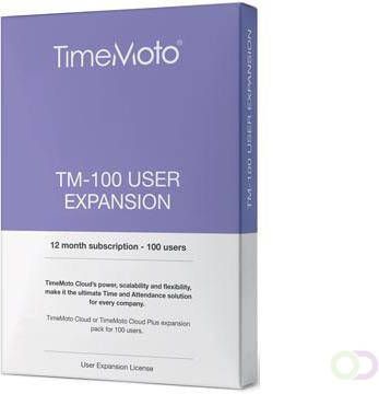 Safescan TimeMoto Cloud User Expansion pakket 100 gebruikers