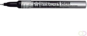Sakura Viltstift Bruynzeel pen touch EF zilver 1 2mm