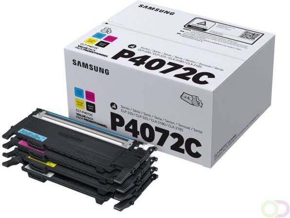 Samsung S-Printing toner CLT-P4072C 4 kleuren 1000 1500 pagina's OEM: SU382A