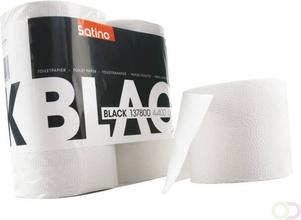 Satino Black Toiletpapier 2-laags 400vel 4rollen