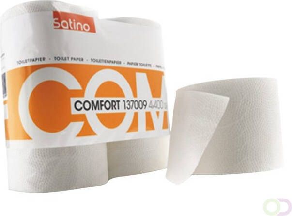 Satino Toiletpapier 2-laags Comfort 200vel wit 4rollen