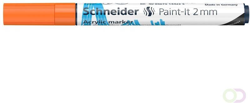 Schneider Acryl Marker Paint it 310 2mm oranje