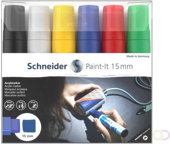 Schneider Acryl Marker Paint it 330 15mm etui 6st.