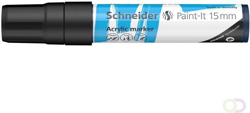 Schneider Acryl Marker Paint-it 330 15mm zwart