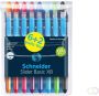 Schneider Balpen Slider Basic XB etui van 8 stuks (6+2 gratis) in geassorteerde kleuren 10 stuks - Thumbnail 2