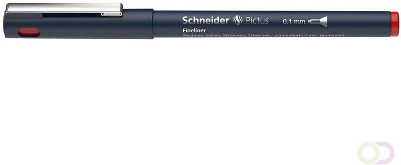Schneider Fineliner Pictus 0 1 rood