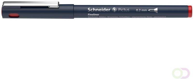 Schneider Fineliner Pictus 0 2 rood