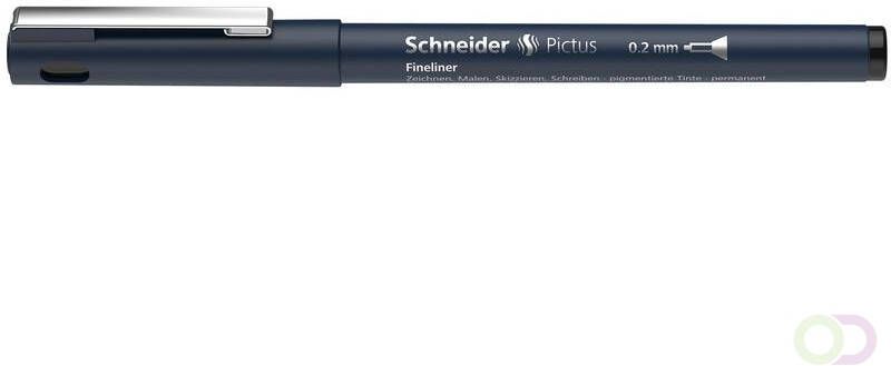 Schneider Fineliner Pictus 0 2 zwart