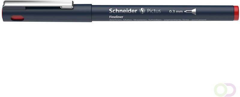 Schneider Fineliner Pictus 0 3 rood