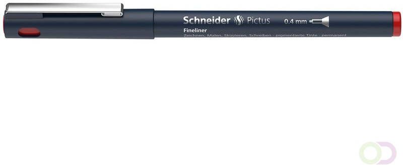 Schneider Fineliner Pictus 0 4 rood