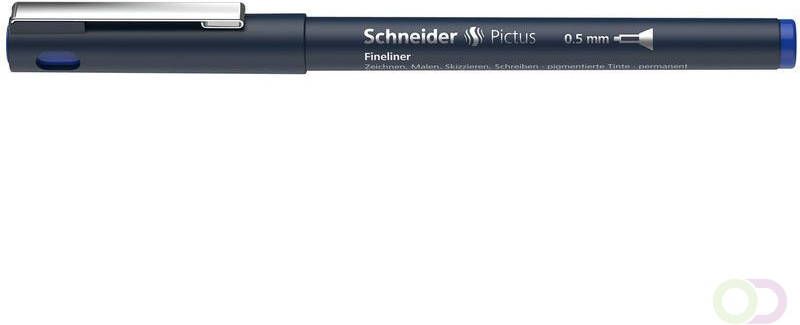 Schneider Fineliner Pictus 0 5 blauw