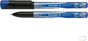 Schneider fineliner Topliner 911 navulbaar blauw