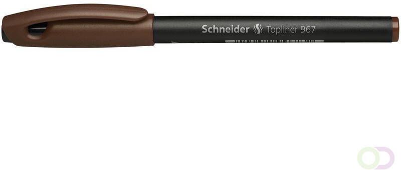 Schneider fineliner Topliner 967 0 4mm bruin