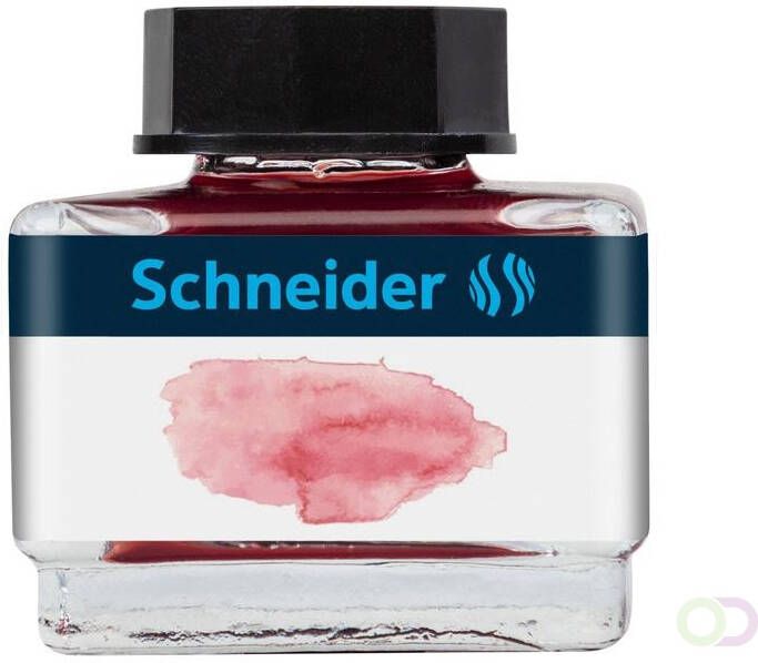 Schneider Inktpotje 15ml pastel Blush rood voor vulpen en rollerball