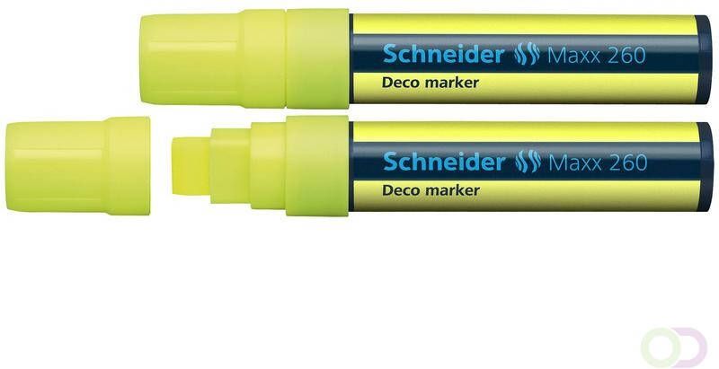 Schneider krijtmarker Maxx 260 fluorgeel. Set Ã¡ 2x