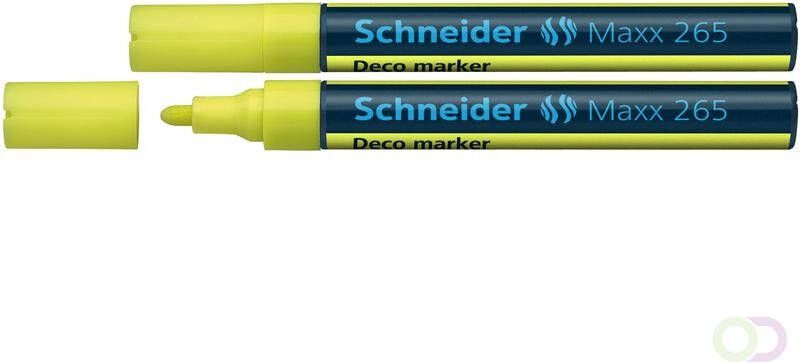 Schneider krijtmarker Maxx 265 geel. Set Ã¡ 2x