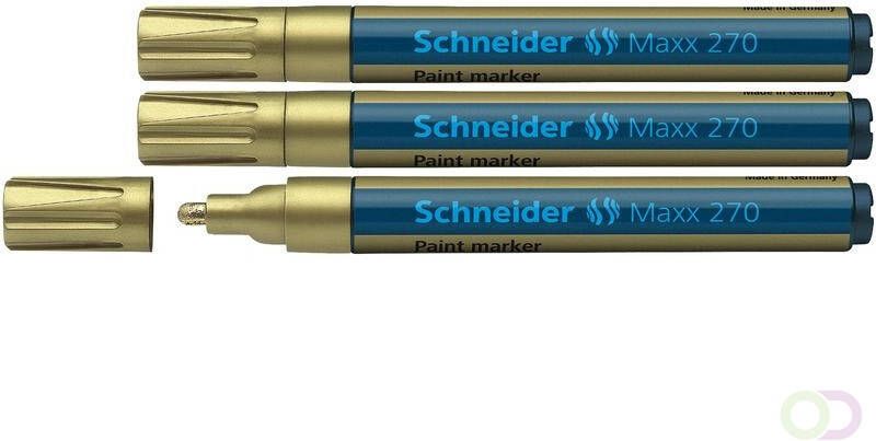Schneider lakmarker Maxx 270 1-3 mm goud. Set Ã¡ 3x