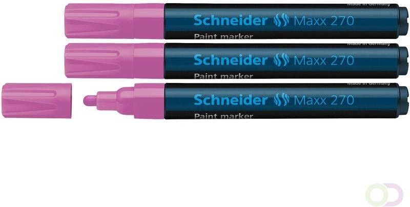 Schneider lakmarker Maxx 270 1-3 mm roze. Set Ã¡ 3x