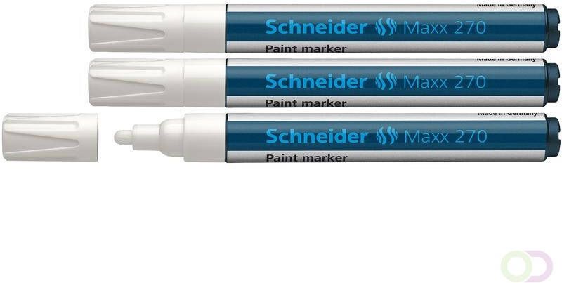 Schneider lakmarker Maxx 270 1 3 mm wit. Set Ã¡ 3x