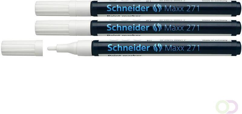 Schneider lakmarker Maxx 271 1 2 mm wit. Set Ã¡ 3x