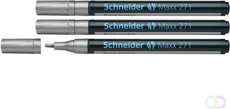 Schneider lakmarker Maxx 271 1 2 mm zilver. Set Ã¡ 3x