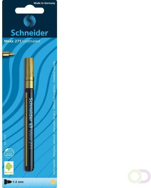 Schneider lakmarker Maxx 271 1-2mm blister goud
