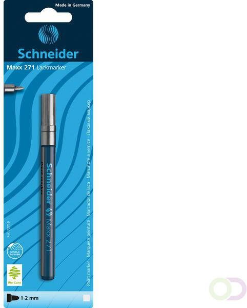 Schneider lakmarker Maxx 271 1-2mm blister zilver