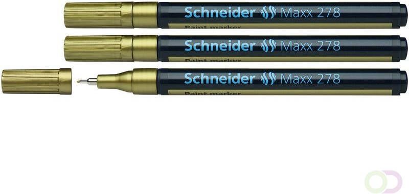 Schneider lakmarker Maxx 278 0 8mm goud. Set Ã¡ 3x