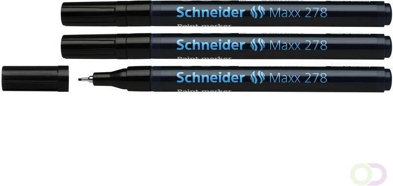 Schneider lakmarker Maxx 278 0 8mm zwart. Set Ã¡ 3x