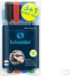 Schneider permanent marker Maxx 130 assorti 3+1 gratis