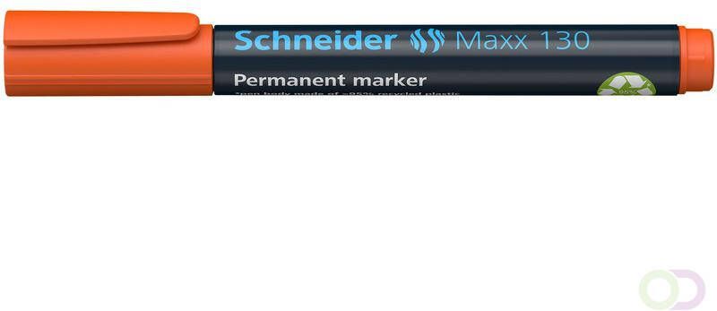 Schneider marker Maxx 130 permanent ronde punt oranje