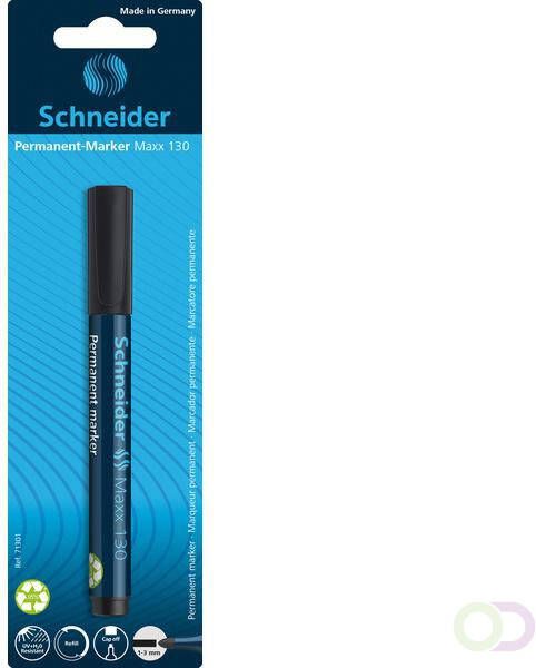 Schneider marker Maxx 130 permanent zwart op blister