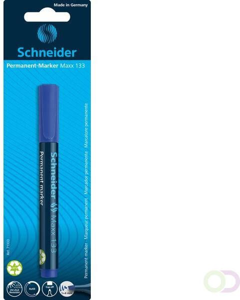 Schneider marker Maxx 133 permanent beitelpunt blauw op blister